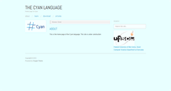 Desktop Screenshot of cyan-lang.org